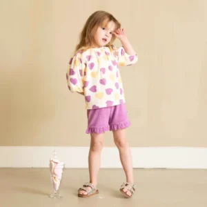 House of Jamie meisjes ruffled shorts violet paars