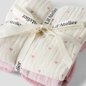 Lil' Atelier baby 3-pack luiers beige Turtledove Sepia Tint biologisch katoen
