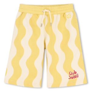 Kids Around fleece bermuda shorts geel