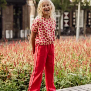 Sporty broek rood meisjes Looxs Revolution