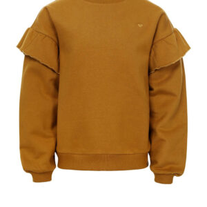 Meisjes sweater oker ruffle | Looxs Little