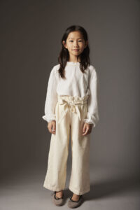Cozmo wide corduroy pants beige