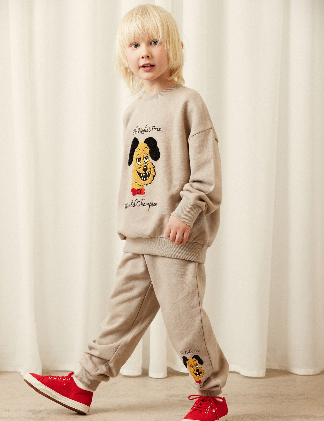 Mini Rodini joggingbroek Rodini Prix grijs