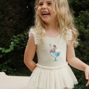 Konges Slojd badpak creme met glitters en tule ijsje