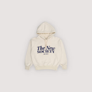 Uniseks hoodie Bonsai met logo ecru – The New Society