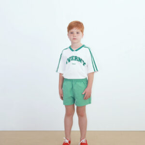 Witte T-shirt met groene opdruk