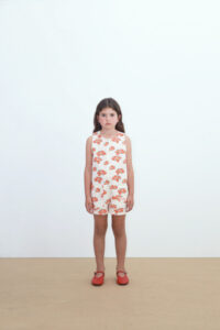 Tiny Cottons blossom playsuit meisjes off white katoen