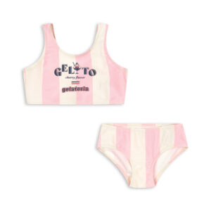 Konges Slojd bikini creme/roze strepen gelato print