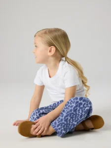 Meisjes mom jeans leopard – trendy broek Name It