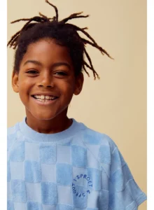 Raglan Sweatshirt Terry Blocks Forever Blue Sproet en Sprout