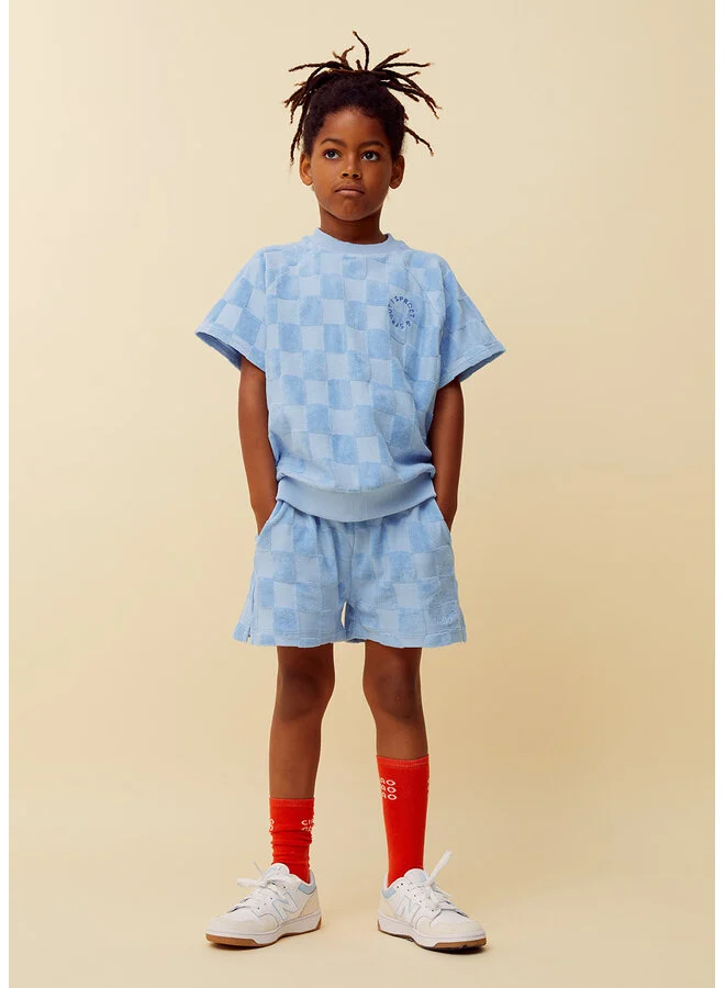 raglan sweatshirt terry blocks forever blue sproet en sprout