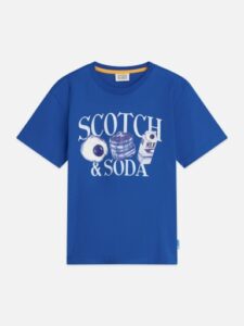 Scotch and Soda relaxedfit t-shirt blauw