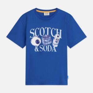 Scotch and Soda relaxedfit t-shirt blauw