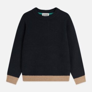 Scotch and Soda Soft knit regularfit pullover sky captain blauw