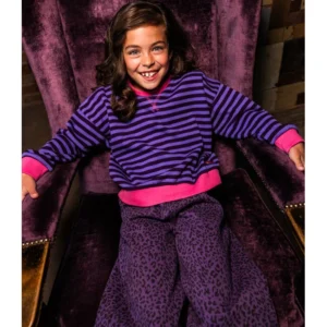 LOOXS REVOLUTION Little y/d stripe sweater purple stripe
