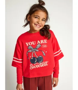 LOOXS REVOLUTION Little interlock t-shirt fire