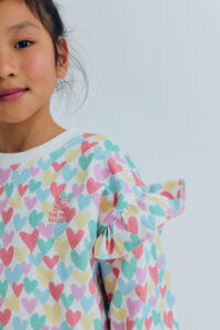Anis sweatshirt hearts print meisjes trui | The New Society