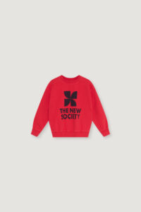 The New Society logo sweatshirt red chinese