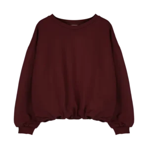 Jacky Sue Uma Balloon Sweater Burgundy bordeaux