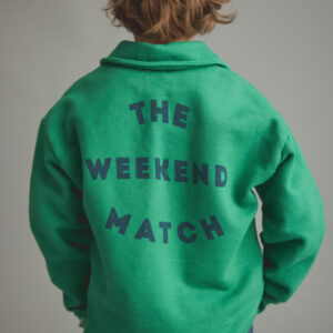 Cozmo kinderen washed brushed fleece polo sweatshirt