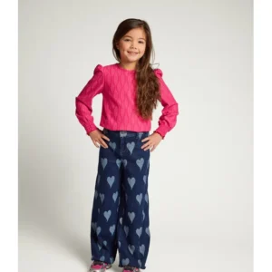 LOOXS REVOLUTION Little denim heart jeans marine heart denim