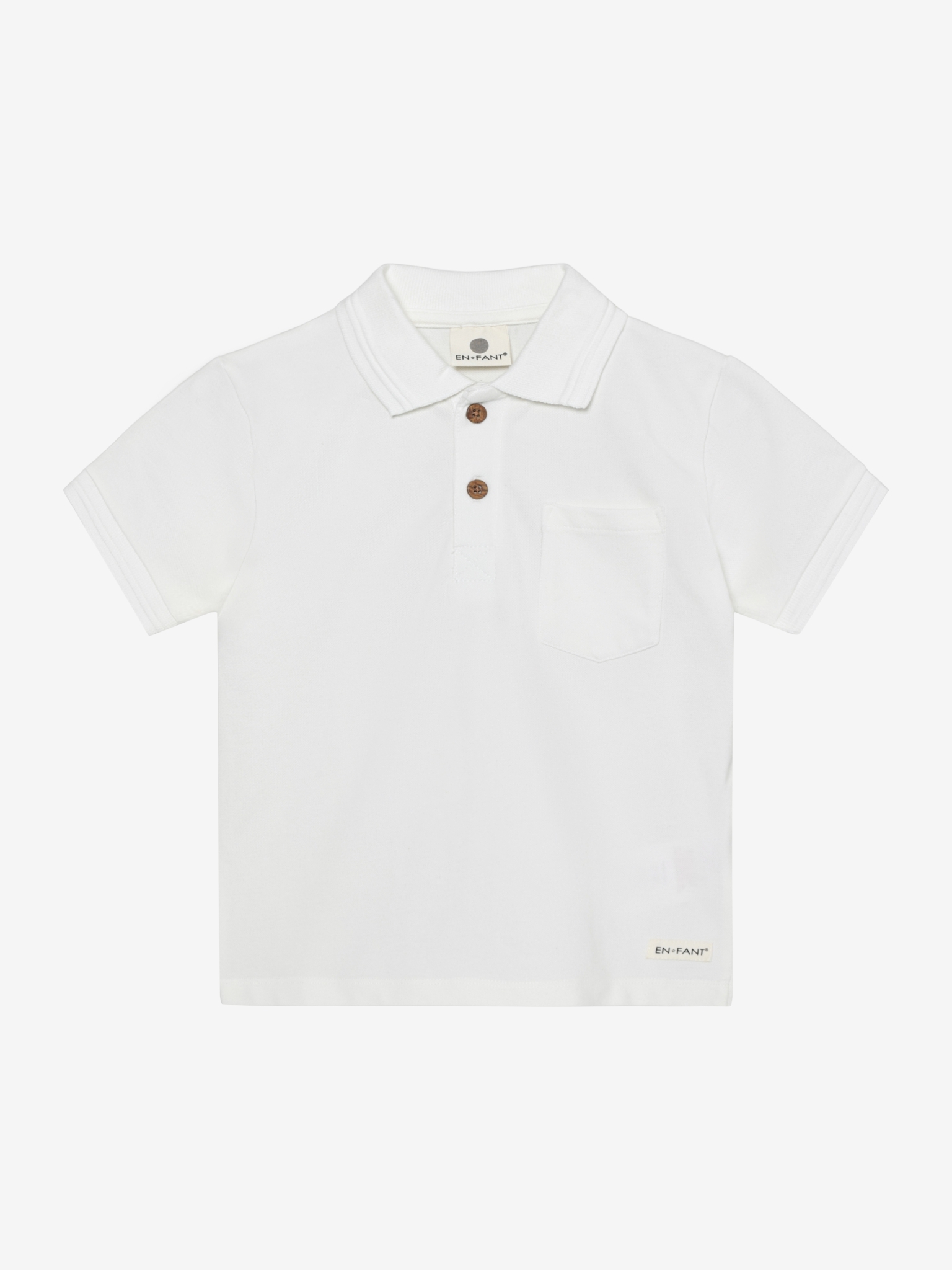 witte polo En Fant jongen met korte mouwen