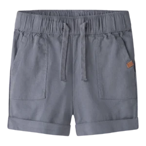 jongens linnen shorts Lil Atelier blauw