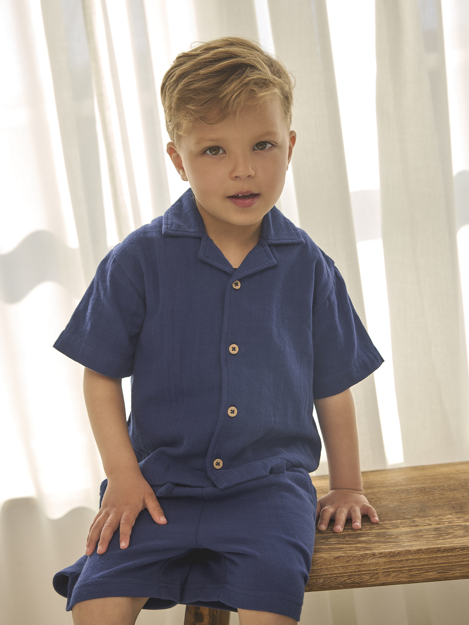 zomerse muslin short En Fant
